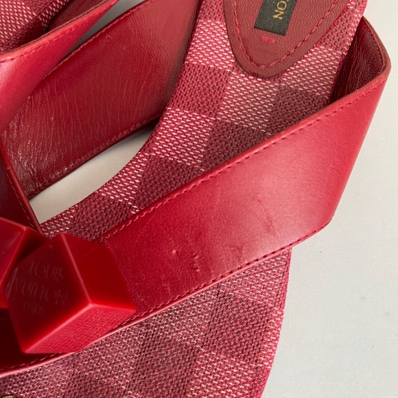 Louis Vuitton Red Dice Sandals - Picture 4 of 8